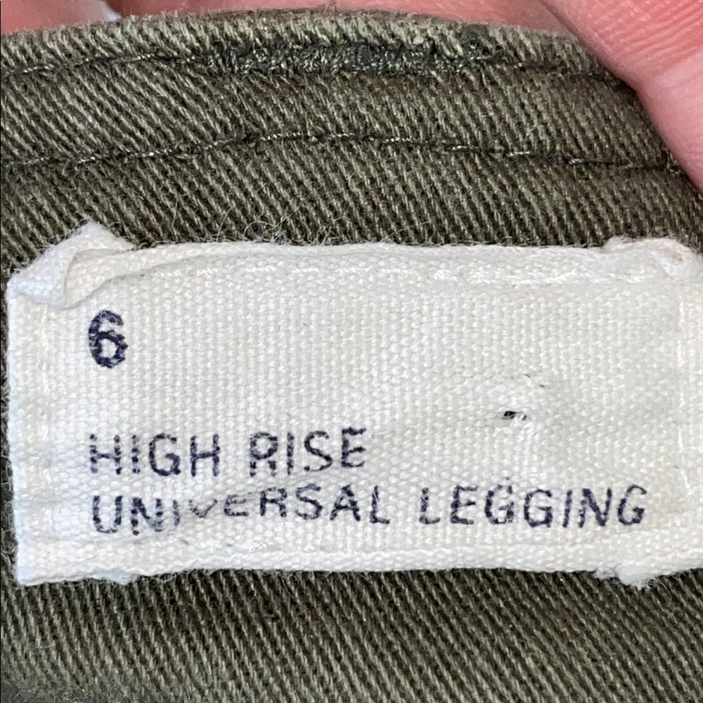 GAP Womens Army‎ Green Skinny Ankle Mid Rise Zip Pockets Cargo Jeans Size 6 - Picture 3 of 12